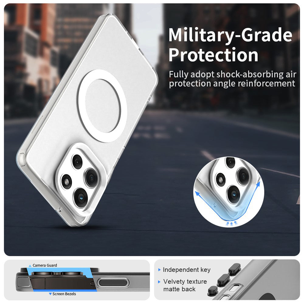 Husa MagSafe pentru Motorola Moto G86, Techsuit, CandyCase, Alba