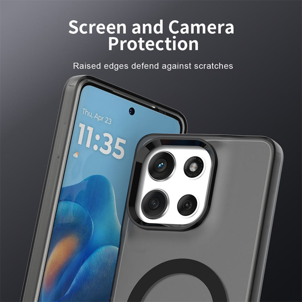 Husa MagSafe pentru Motorola Moto G86, Techsuit, CandyCase, Neagra