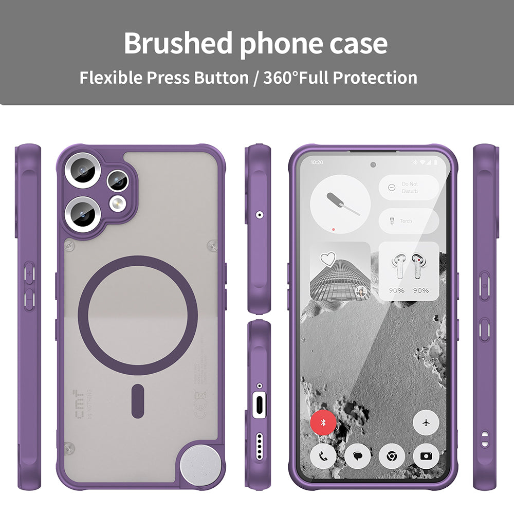 Husa MagSafe pentru Nothing CMF Phone 2 Pro, Techsuit, HaloFrost II, Mov
