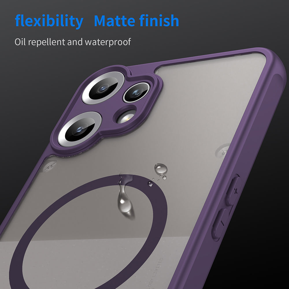 Husa MagSafe pentru Nothing CMF Phone 2 Pro, Techsuit, HaloFrost II, Mov