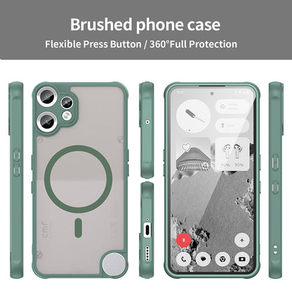Husa MagSafe pentru Nothing CMF Phone 2 Pro, Techsuit, HaloFrost II, Verde