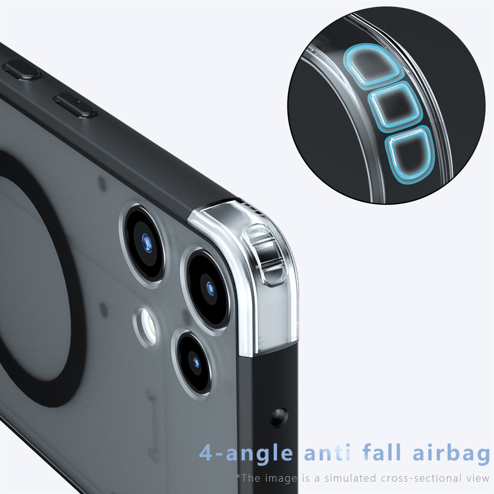 Husa MagSafe pentru Nothing Phone (3a) Lite, Techsuit, PureFrost, Neagra Satinata