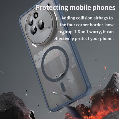 Husa MagSafe pentru Nothing Phone (3a) Pro, Techsuit, HaloFrost II, Bleumarin