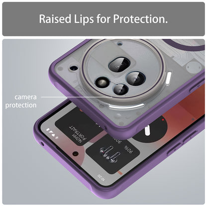 Husa MagSafe pentru Nothing Phone (3a) Pro, Techsuit, HaloFrost II, Mov