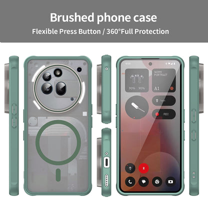Husa MagSafe pentru Nothing Phone (3a) Pro, Techsuit, HaloFrost II, Verde