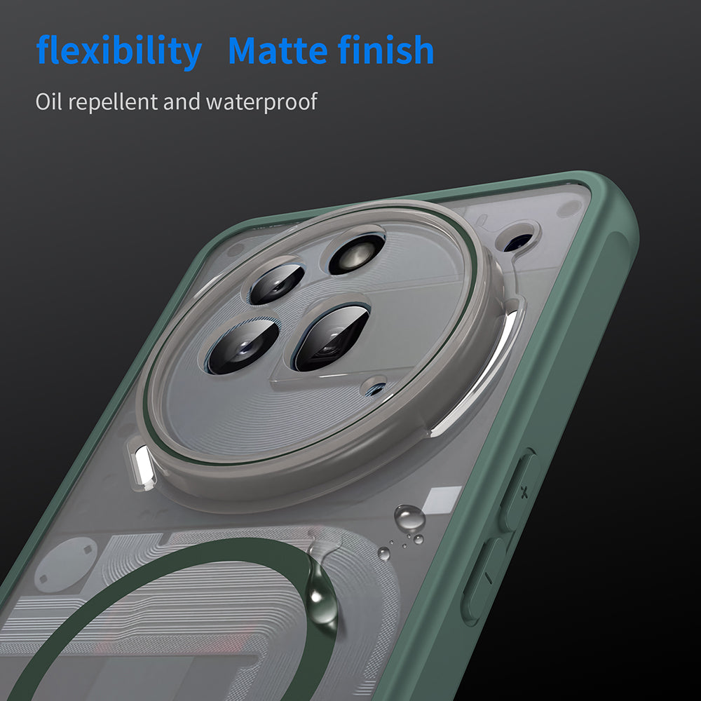 Husa MagSafe pentru Nothing Phone (3a) Pro, Techsuit, HaloFrost II, Verde