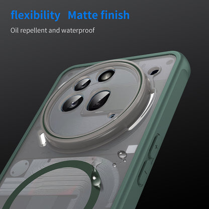 Husa MagSafe pentru Nothing Phone (3a) Pro, Techsuit, HaloFrost II, Verde