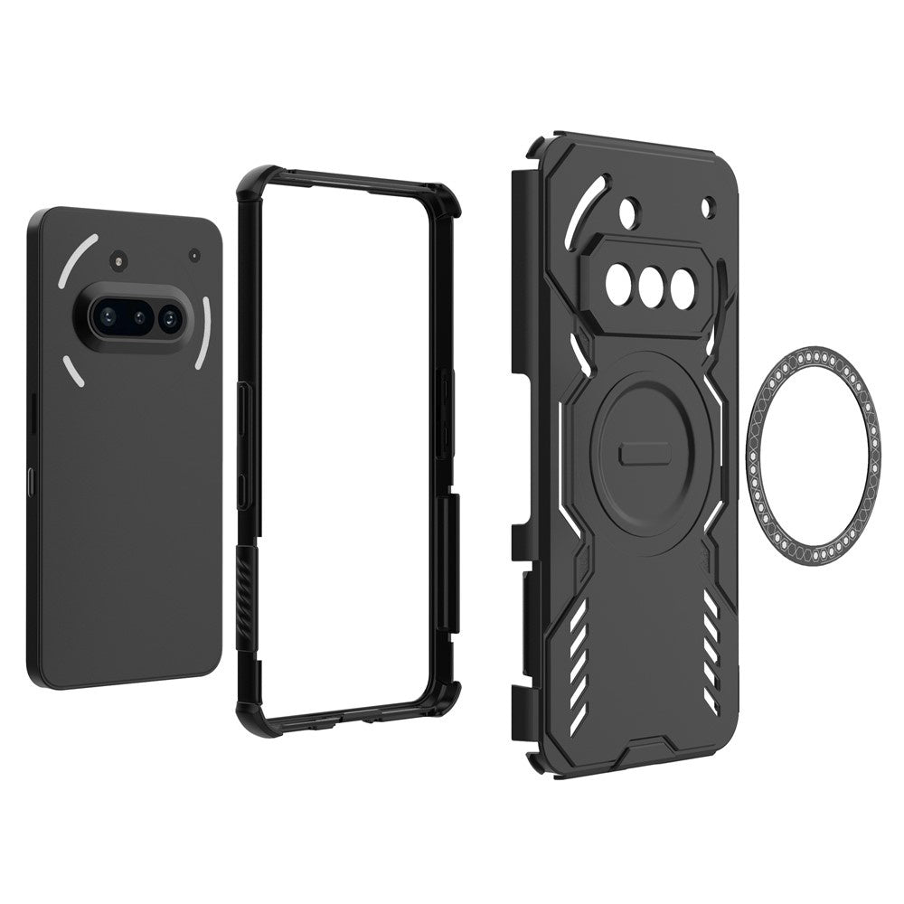 Husa MagSafe pentru Nothing Phone (3a), Techsuit, ArmorMag, Neagra