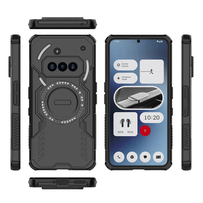 Husa MagSafe pentru Nothing Phone (3a), Techsuit, ArmorMag, Neagra