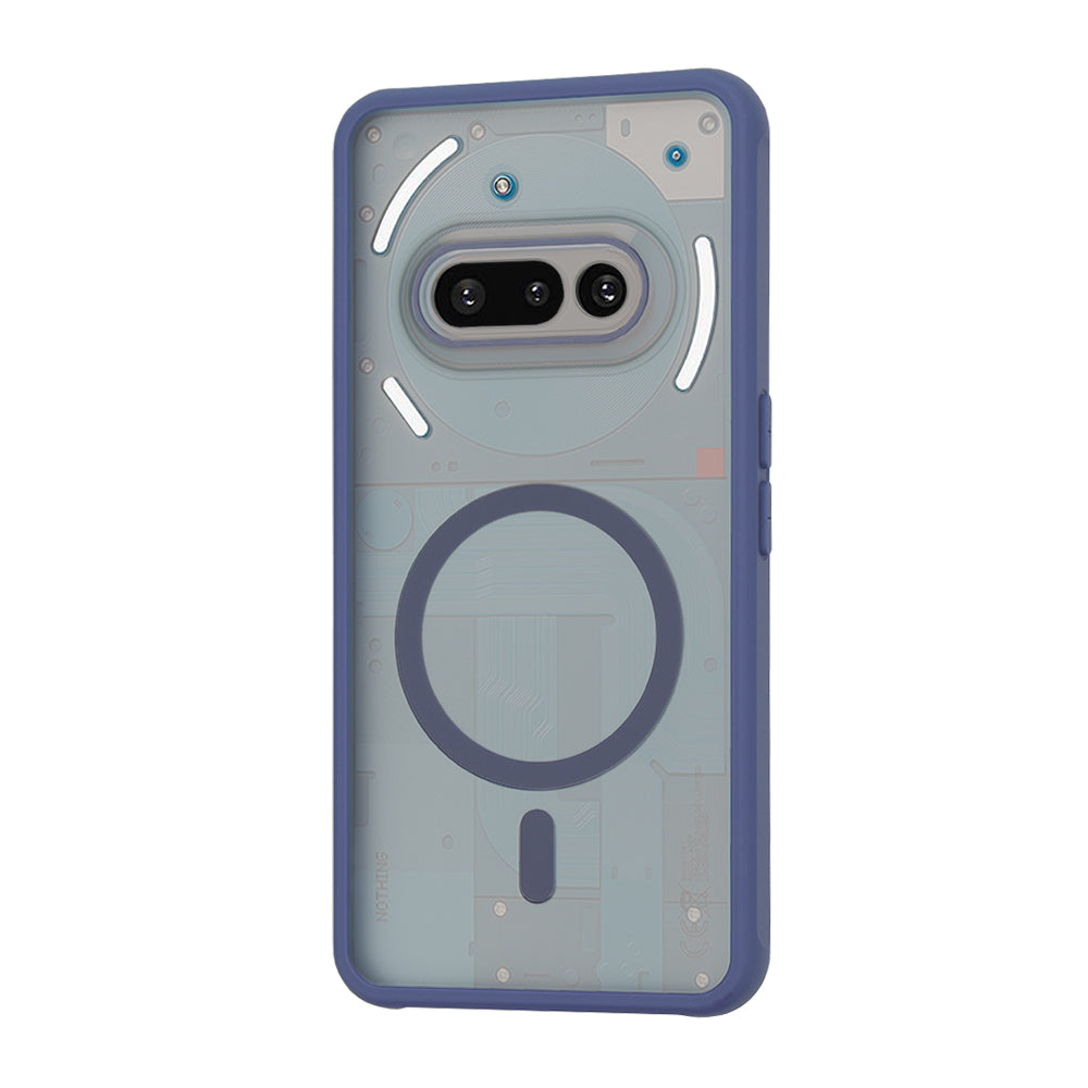 Husa MagSafe pentru Nothing Phone (3a), Techsuit, HaloFrost, Bleumarin