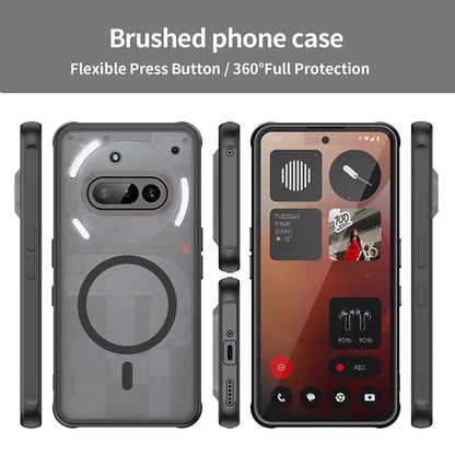 Husa MagSafe pentru Nothing Phone (3a), Techsuit, HaloFrost II, Neagra
