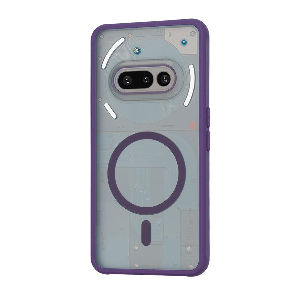 Husa MagSafe pentru Nothing Phone (3a), Techsuit, HaloFrost, Mov Inchis