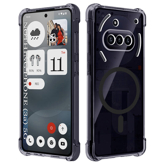Husa MagSafe pentru Nothing Phone (3a), Techsuit, Shockproof Clear, Fumurie