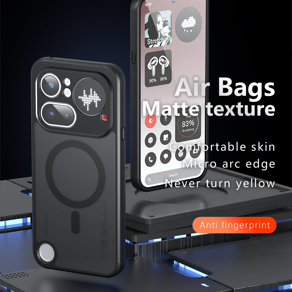 Husa MagSafe pentru Nothing Phone (4a) Pro, Techsuit, PureFrost, Neagra Satinata