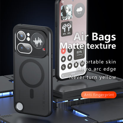 Husa MagSafe pentru Nothing Phone (4a) Pro, Techsuit, PureFrost, Neagra Satinata