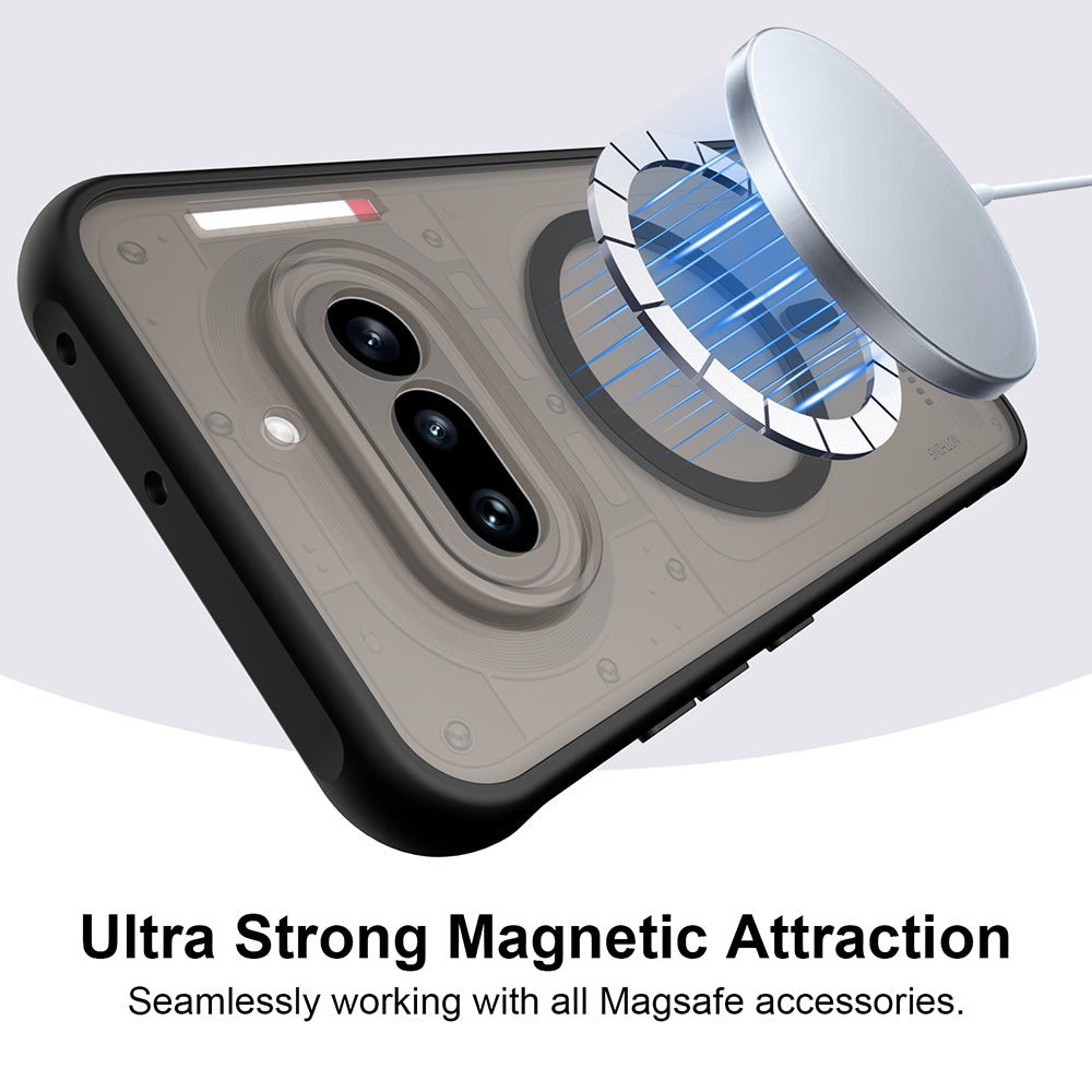 Husa MagSafe pentru Nothing Phone (4a), Techsuit, HaloFrost II, Neagra