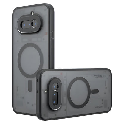 Husa MagSafe pentru Nothing Phone (4a), Techsuit, PureFrost, Neagra Satinata