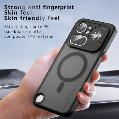 Husa MagSafe pentru Nothing Phone (4a), Techsuit, PureFrost, Neagra Satinata