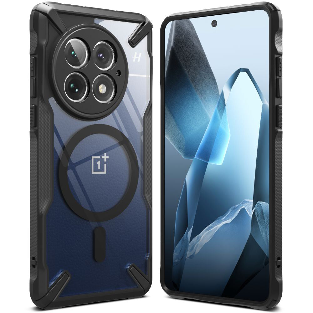 Husa MagSafe pentru OnePlus 13, Ringke, Fusion X, Neagra