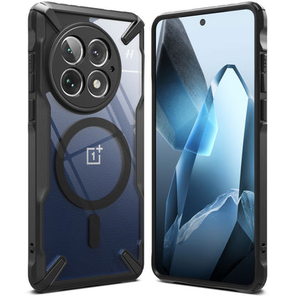 Husa MagSafe pentru OnePlus 13, Ringke, Fusion X, Neagra