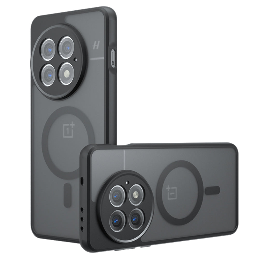 Husa MagSafe pentru OnePlus 13, Techsuit, PureFrost, Neagra Satinata