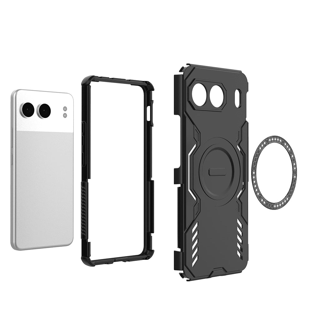 Husa MagSafe pentru OnePlus Nord 4, Techsuit, ArmorMag, Albastra