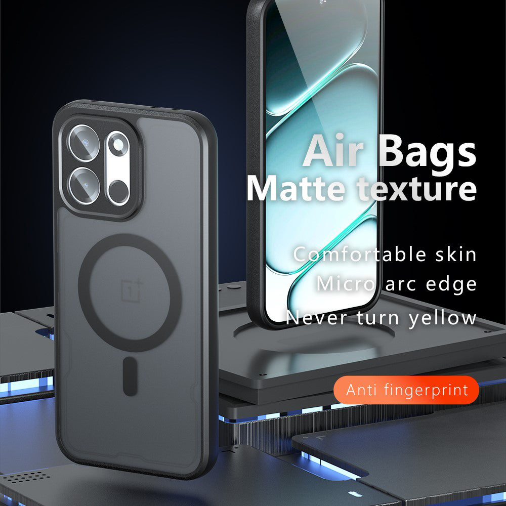Husa MagSafe pentru OnePlus Nord 6, Techsuit, PureFrost, Neagra Satinata