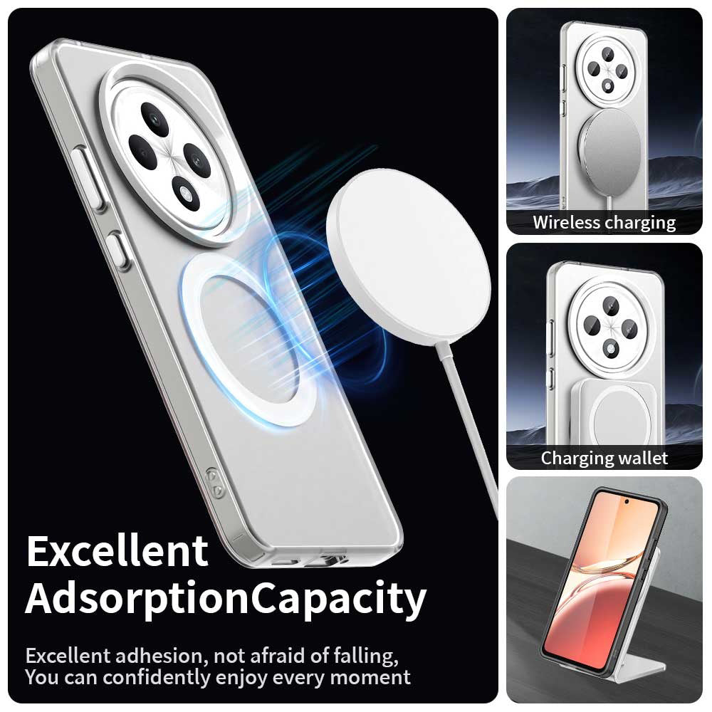 Husa MagSafe pentru Oppo A3 4G / A3 5G, Techsuit, CandyCase, Alba