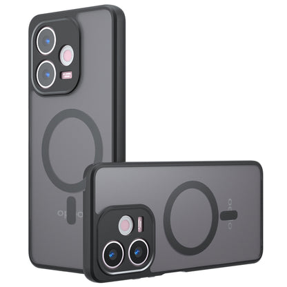 Husa MagSafe pentru Oppo A5 Pro 4G / A5 Pro, Techsuit, PureFrost, Neagra