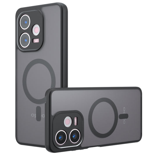Husa MagSafe pentru Oppo A5 Pro 4G / A5 Pro, Techsuit, PureFrost, Neagra