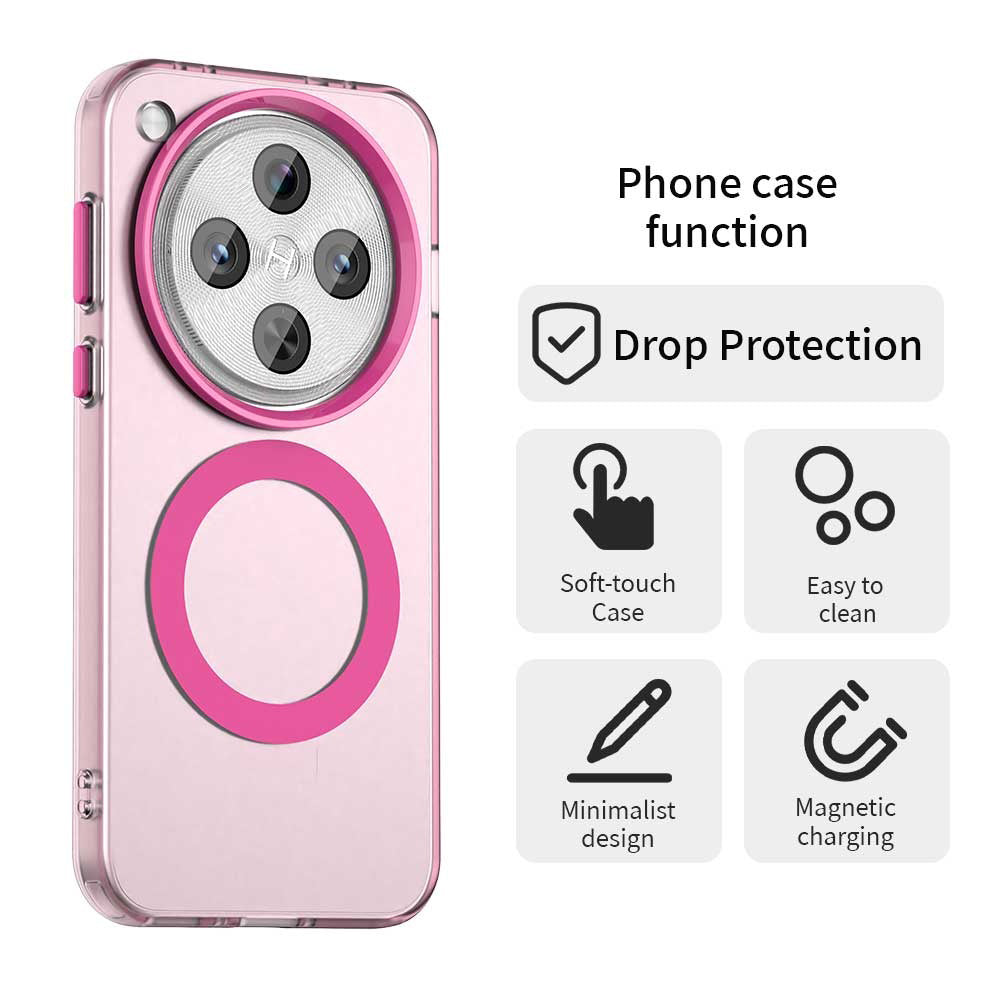 Husa MagSafe pentru Oppo Find X8 Pro, Techsuit, CandyCase, Roz