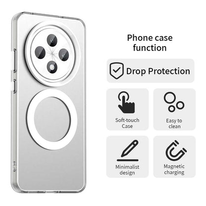 Husa MagSafe pentru Oppo Reno12 FS 5G / Reno12 FS 4G / Reno12 F 4G / Reno12 F, Techsuit, CandyCase, Alba