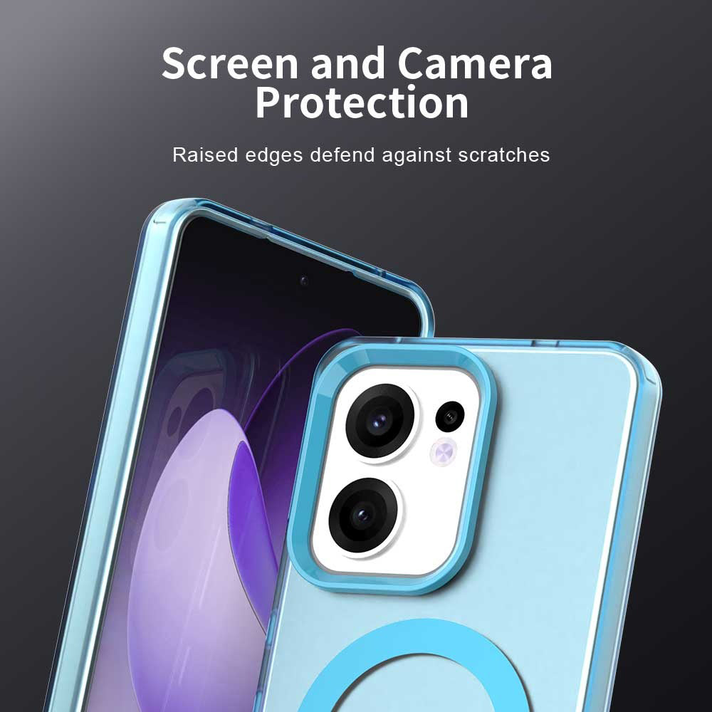 Husa MagSafe pentru Oppo Reno13 FS 5G / Reno13 F 4G / Reno13 F, Techsuit, CandyCase, Albastra