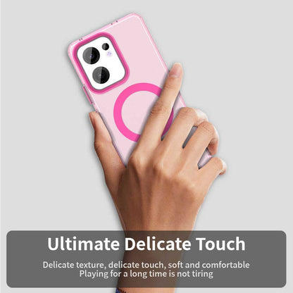 Husa MagSafe pentru Oppo Reno13 FS 5G / Reno13 F 4G / Reno13 F, Techsuit, CandyCase, Roz