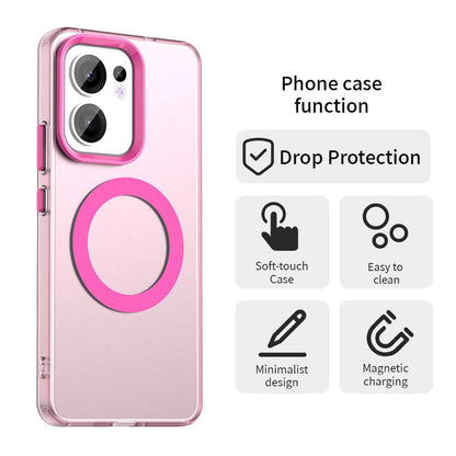 Husa MagSafe pentru Oppo Reno13 FS 5G / Reno13 F 4G / Reno13 F, Techsuit, CandyCase, Roz