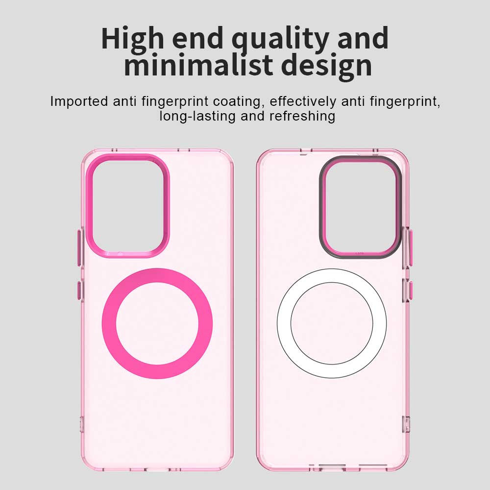 Husa MagSafe pentru Oppo Reno13 FS 5G / Reno13 F 4G / Reno13 F, Techsuit, CandyCase, Roz
