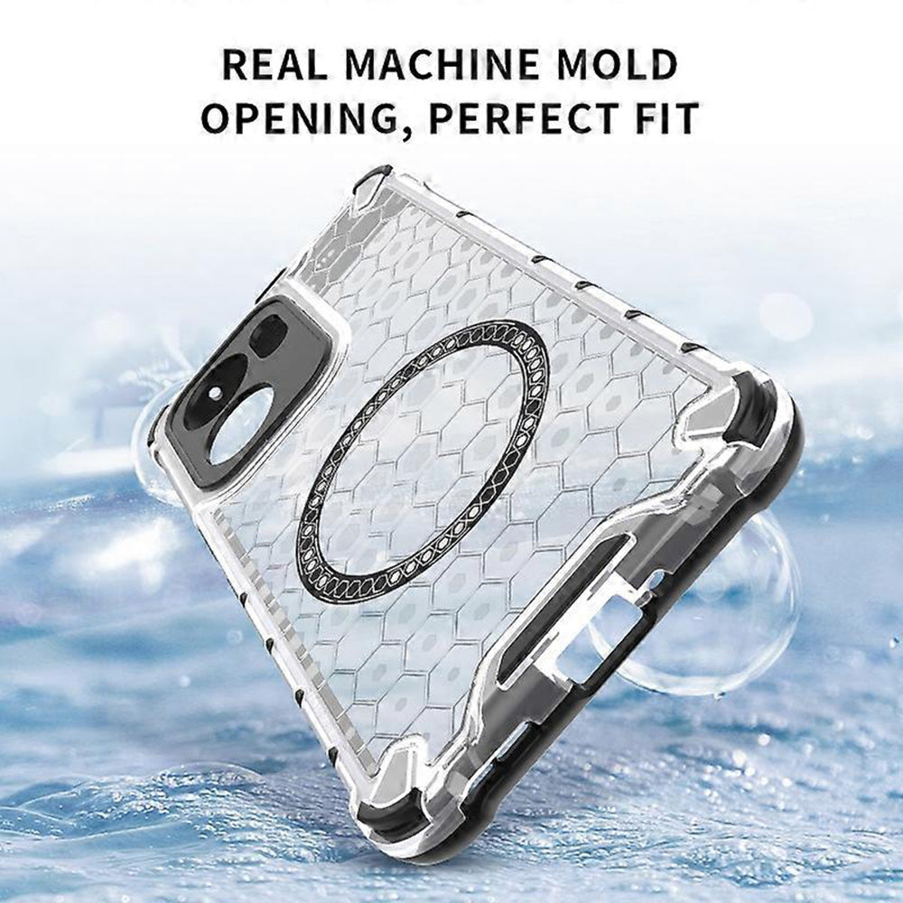 Husa MagSafe pentru Oppo Reno13 FS 5G / Reno13 F 4G / Reno13 F, Techsuit, HoneyComb Shield, Neagra