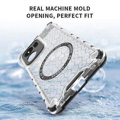 Husa MagSafe pentru Oppo Reno13 FS 5G / Reno13 F 4G / Reno13 F, Techsuit, HoneyComb Shield, Neagra