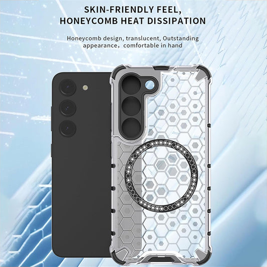 Husa MagSafe pentru Oppo Reno13, Techsuit, HoneyComb Shield, Neagra