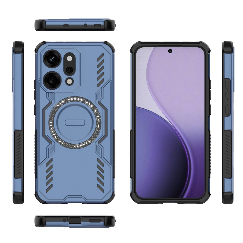Husa MagSafe pentru Oppo Reno14 Pro, Techsuit, ArmorMag, Albastra