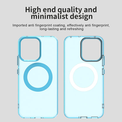 Husa MagSafe pentru Oppo Reno14, Techsuit, CandyCase, Albastra