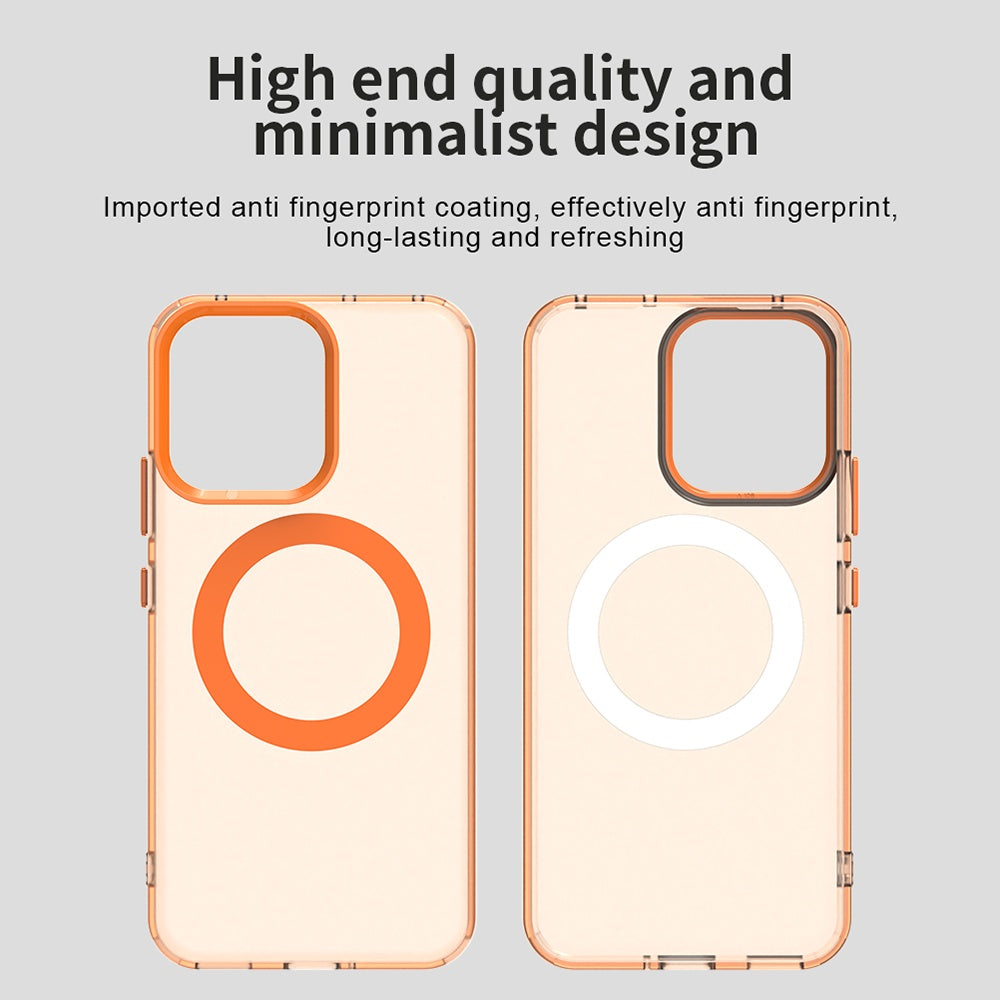 Husa MagSafe pentru Oppo Reno14, Techsuit, CandyCase, Portocalie