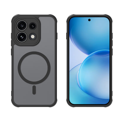 Husa MagSafe pentru Oppo Reno16 Pro, Techsuit, HaloFrost II, Neagra
