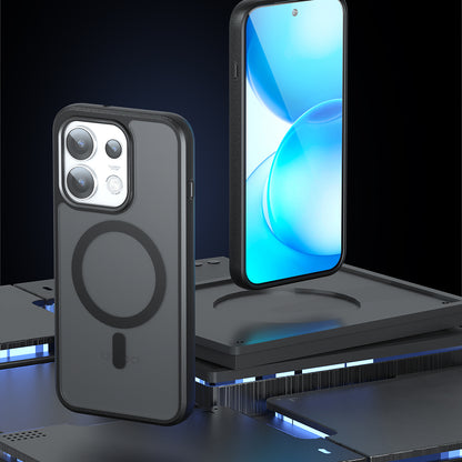Husa MagSafe pentru Oppo Reno16 Pro, Techsuit, PureFrost, Neagra Satinata