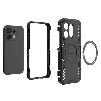 Husa MagSafe pentru Oppo Reno16 / Reno16 Pro, Techsuit, ArmorMag, Albastra