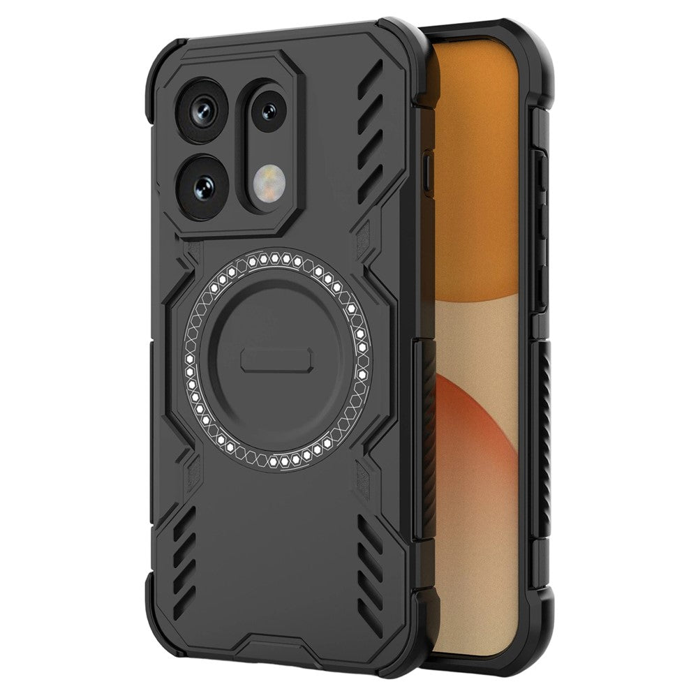 Husa MagSafe pentru Oppo Reno16 / Reno16 Pro, Techsuit, ArmorMag, Neagra