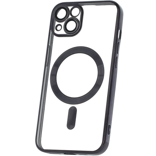 Husa MagSafe pentru Samsung Galaxy A26 A266, OEM, Color Chrome Mag, Neagra