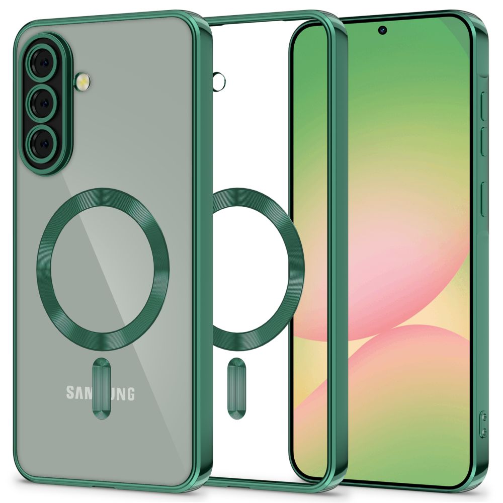 Husa MagSafe pentru Samsung Galaxy A56 A566, Tech-Protect, Magflex, Verde