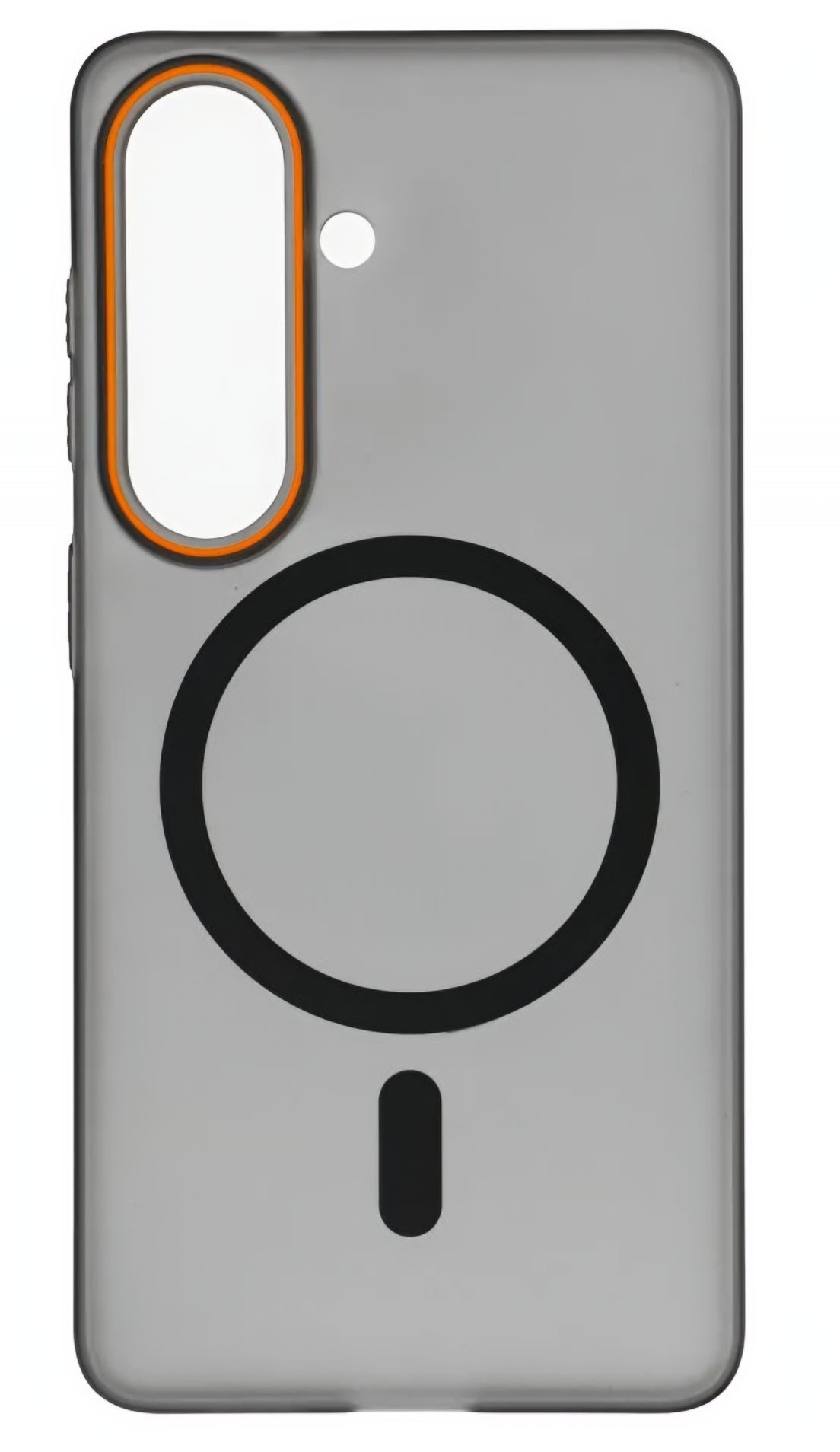 Husa MagSafe pentru Samsung Galaxy S26 S942, OEM, Go Orange, Neagra
