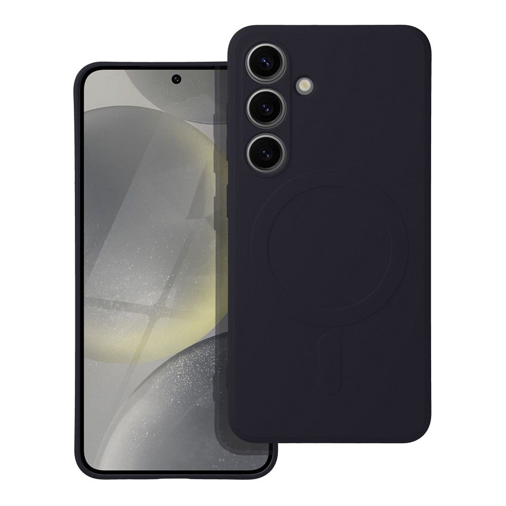 Husa MagSafe pentru Samsung Galaxy A56 A566, OEM, Silicone Mag, Neagra